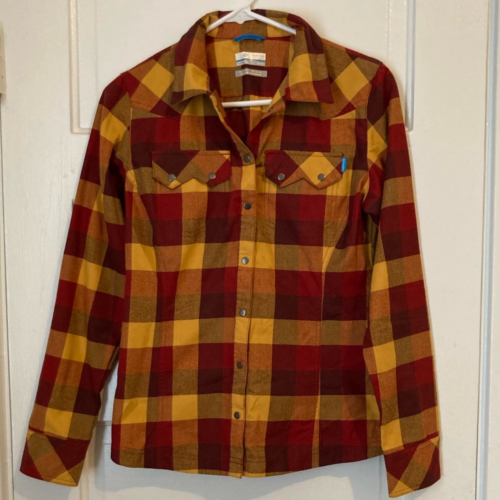 Columbia midweight plaid shirt